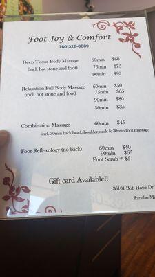 Foot Joy & Comfort Massage