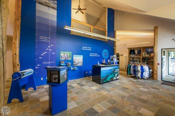 Visit our education center and store to learn about Lake Tahoe and shop for Keep Tahoe Blue merchandise.