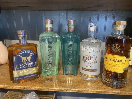 We sell all local, Nevada Spirits