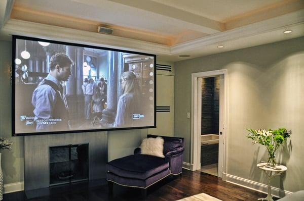 Home Theater in Master Suit