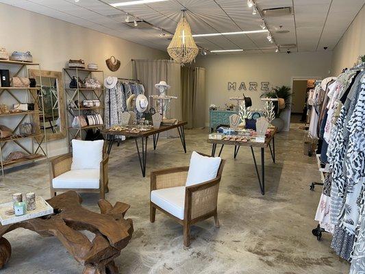 Inside of Mare Boutique