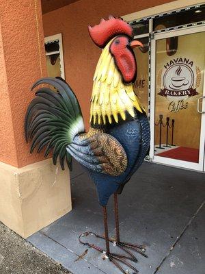 Giant Rooster by the front entrance