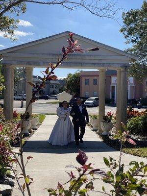 Coming down the aisle