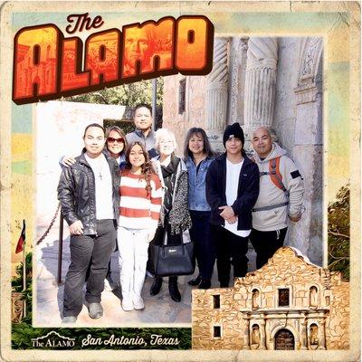 12.27.22 souvenir photo from the Alamo