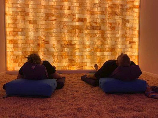 Restorative Yoga in the Salt Room