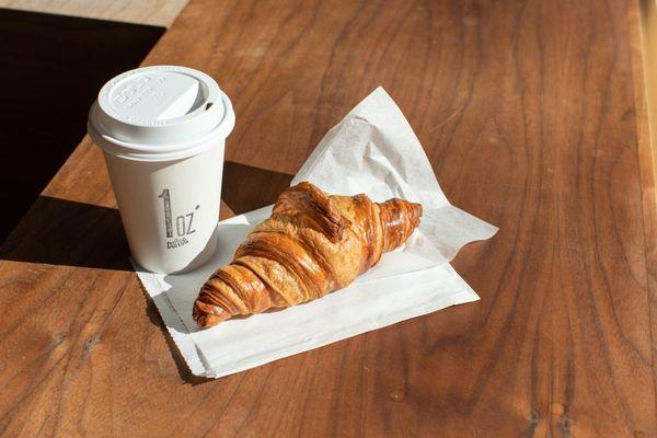 coffee, croissants and other breakfast and brunch options