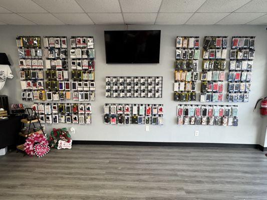 Check out our selection of phone cases and accessories! We have everything you need to protect your devices. Visit us in Mesquite!