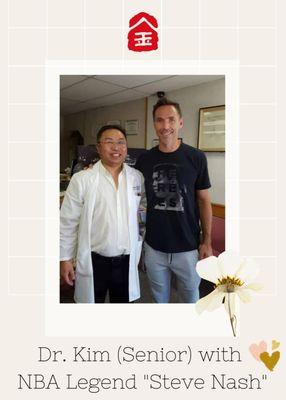 Dr. Kim (Senior) with NBA Legend "Steve Nash"