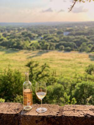 Driftwood Estate Winery Albariño on our bluff overlook