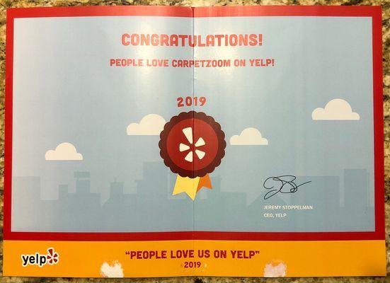 And we love our our customers on Yelp!