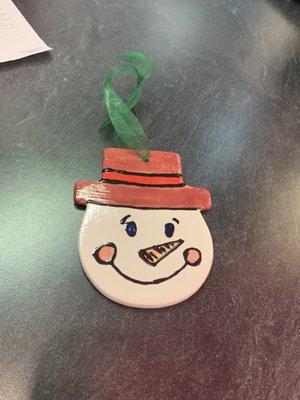 Snowman Ornament