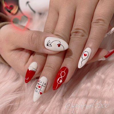 Valentines nails