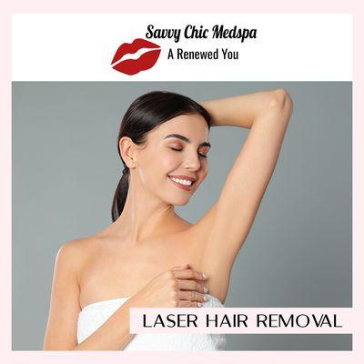 Laser Hair Removal 
Visit Website for pricing and Specials