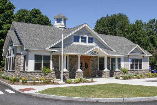 cPort Credit Union Augusta branch exterior.