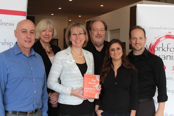 Author Julie Straw with the WE Team.