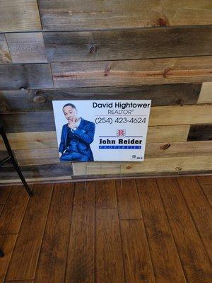 David Hightower yard sign