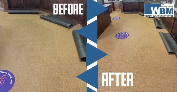 WBM specializes in both residential and commercial carpet cleaning.