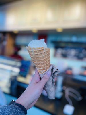 Hill Country Honey and Vanilla Bean with Waffle Cone