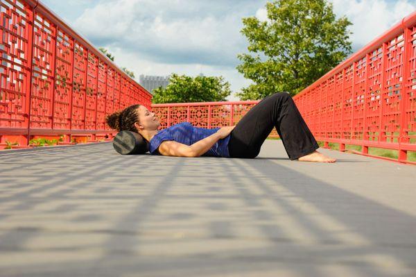 Foam Roller Self Care Workshops - Photo by Rose Yuen