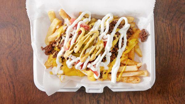 Our Supreme Loaded Fries are great, but try our Flamin' Rodeo Supreme Fries for another level of deliciousness. (not pictured here)