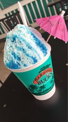 Blue Raspberry with cream