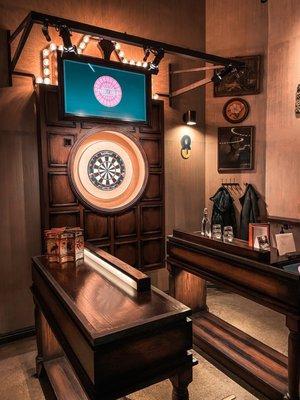 Dart booth