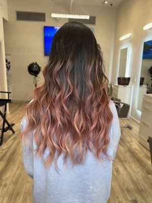 Balayage pink