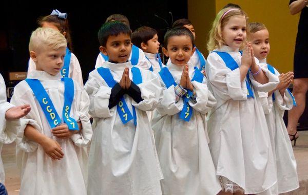 Our 4 and 5 year olds graduating from preschool is always bittersweet