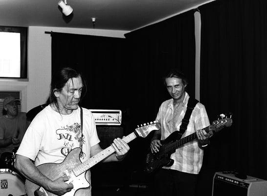 G.E. Smith and Paul Osola in studio 2