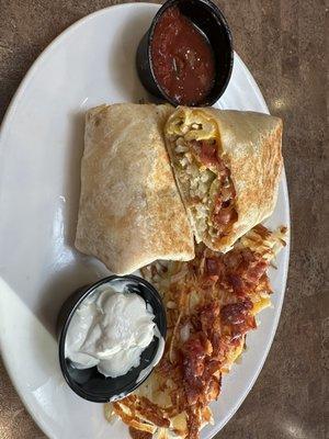 Breakfast burrito.