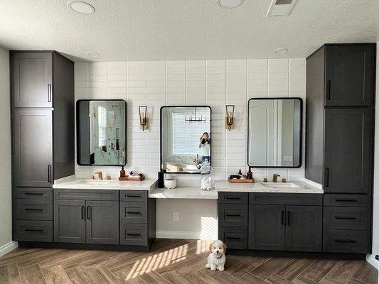 After: Vanity in Master Bathroom