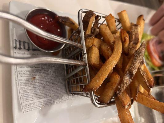 Hand cut fries