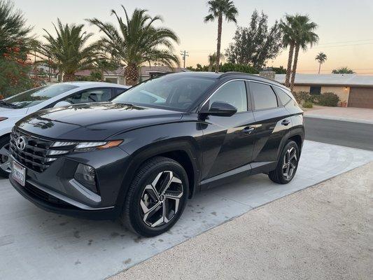 New Hyundai next to my old Hyundai.