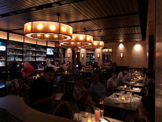 tables near the bar area