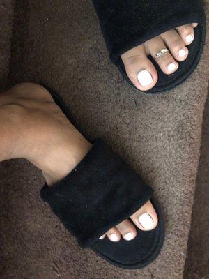 Basic gel pedi($50)