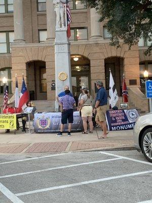 Confederate flags flying and men dressed in confederate regalia?? Not the warm welcome I was hoping for.