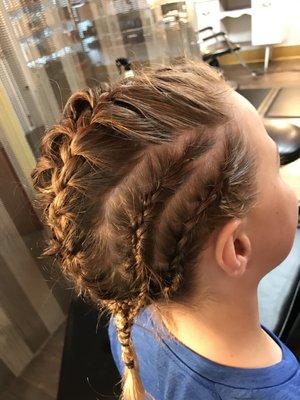 French and dutch braids