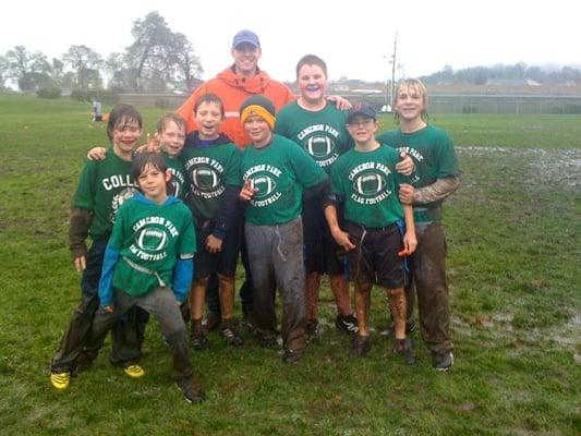 Cameron Park Flag Football!!! Look at how happy the kids are!