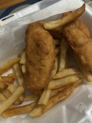 Chicken fingers and fries