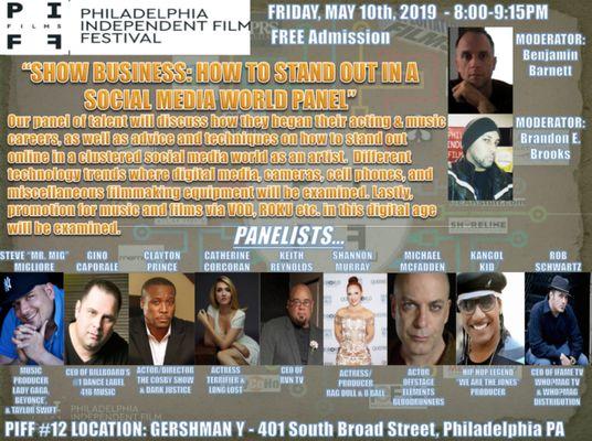 Discussing Social Media at Philadelphia Independent Film Festival #12.