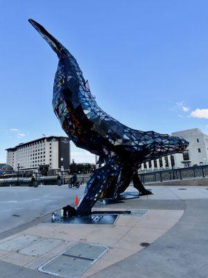 A sculpture brought here after a Burning Man Festival.