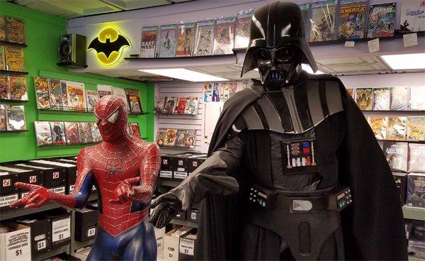 Spidey and Vader.