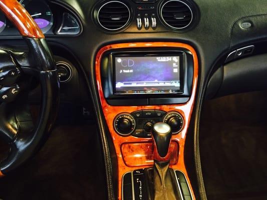 Custom dash kit built in a 2003 mercedes SL500