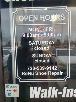 FYI, here are the correct hours; as of today, they are incorrect on Yelp.