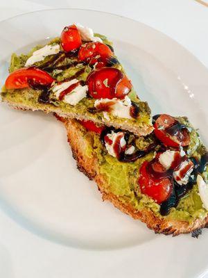 Caprese Avocado Toast (summer menu)