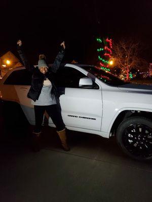 Me with my new 2021 Grand Jeep Cherokee Lorado!