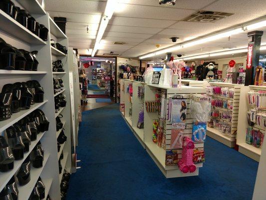 We have one of the largest assortments of clothing, shoes, lube, and toys in NJ!