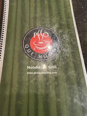 Menu cover