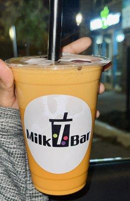 Thai milk tea!!! Yummy 10/10.