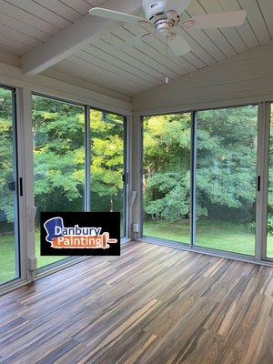 Interior House Painting of Sunroom in Ridgefield CT